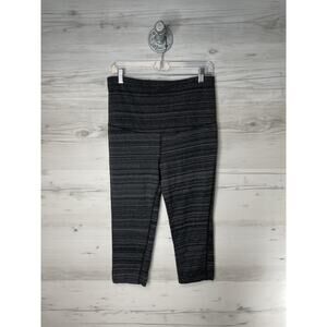 GapFit Capri Leggings Womens Medium Black Space Dye GFast‎ Performance Cotton